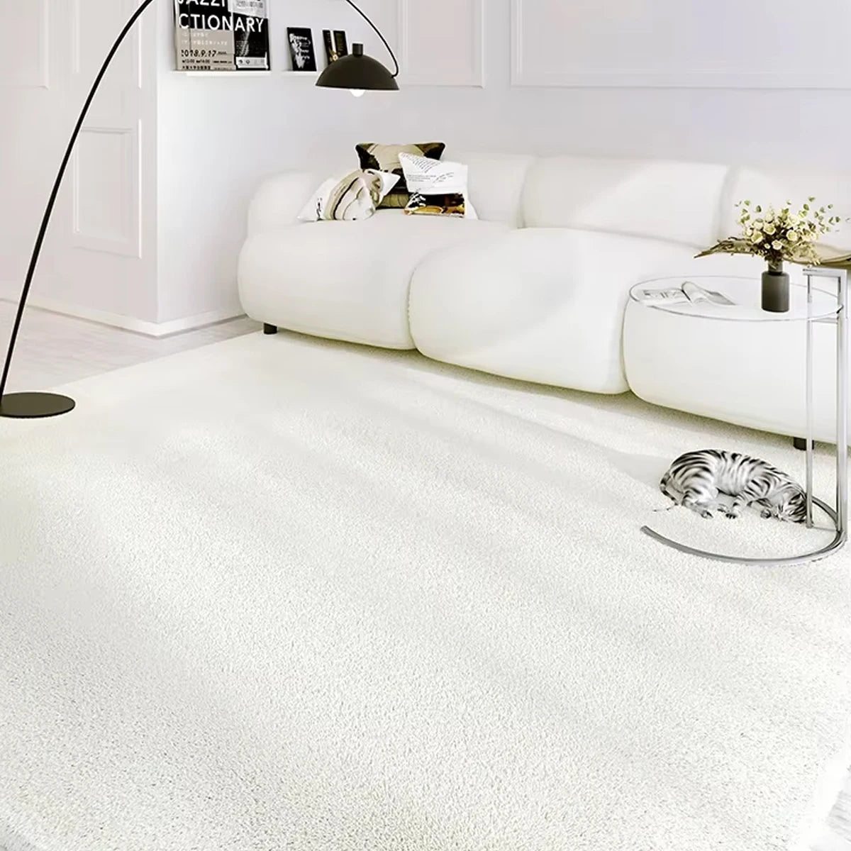 Carpet Living Room White Rug Large Size Home Decor Rugs for Bedroom Bedside Soft Fluffy Floor Mat Tapis Salon Ковер В Гостиную