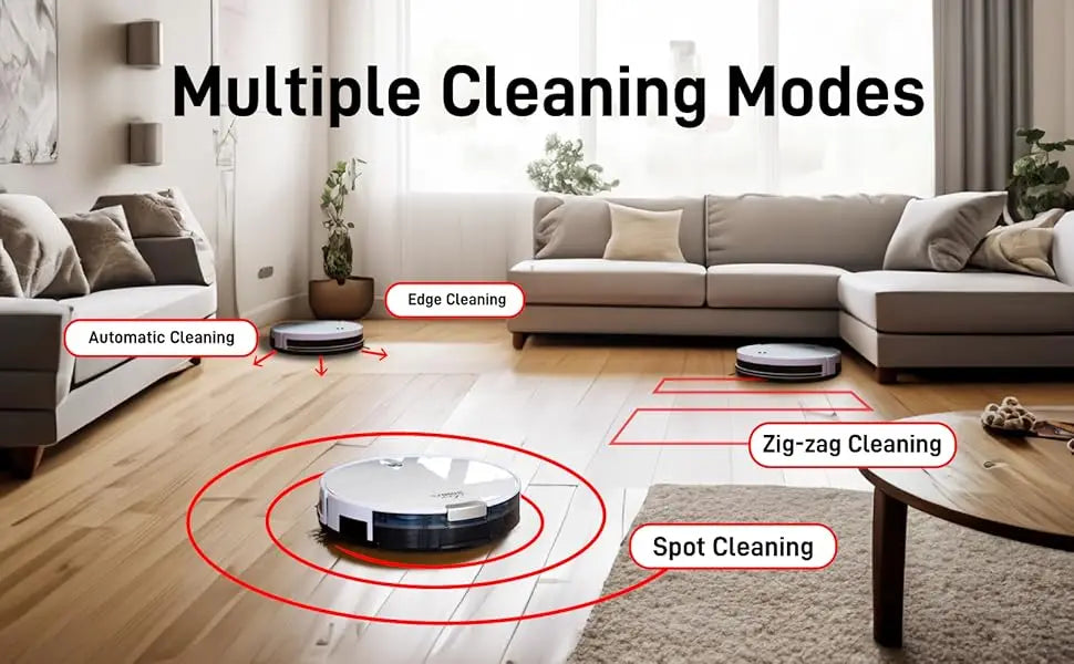 Vacuum Cleaner and Mop Combo Robotic Mopping WiFi Connection