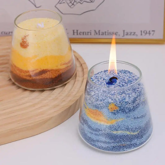 DIY Scented Handmade Sand Painting Aromatherapy Candle