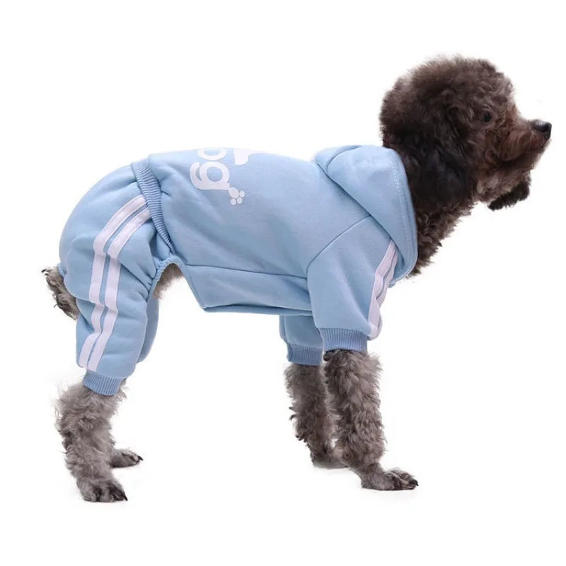 Adidog Winter Clothes Dog Jumpsuit Warm Puppy Pet Clothes Dog Hoodies Sweatshirt Yorkie French Bulldog Clothing Dog Coat Jacket