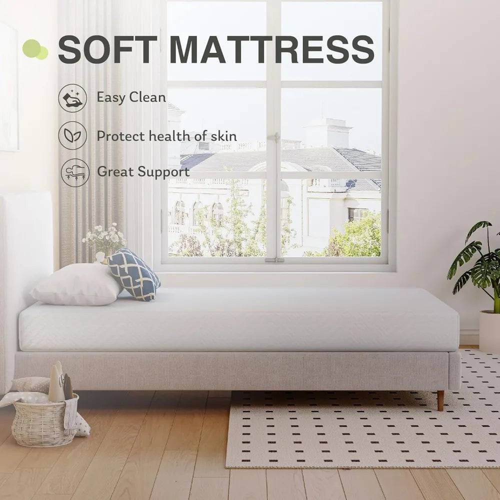 Twin Mattress in a Box, 6 inch