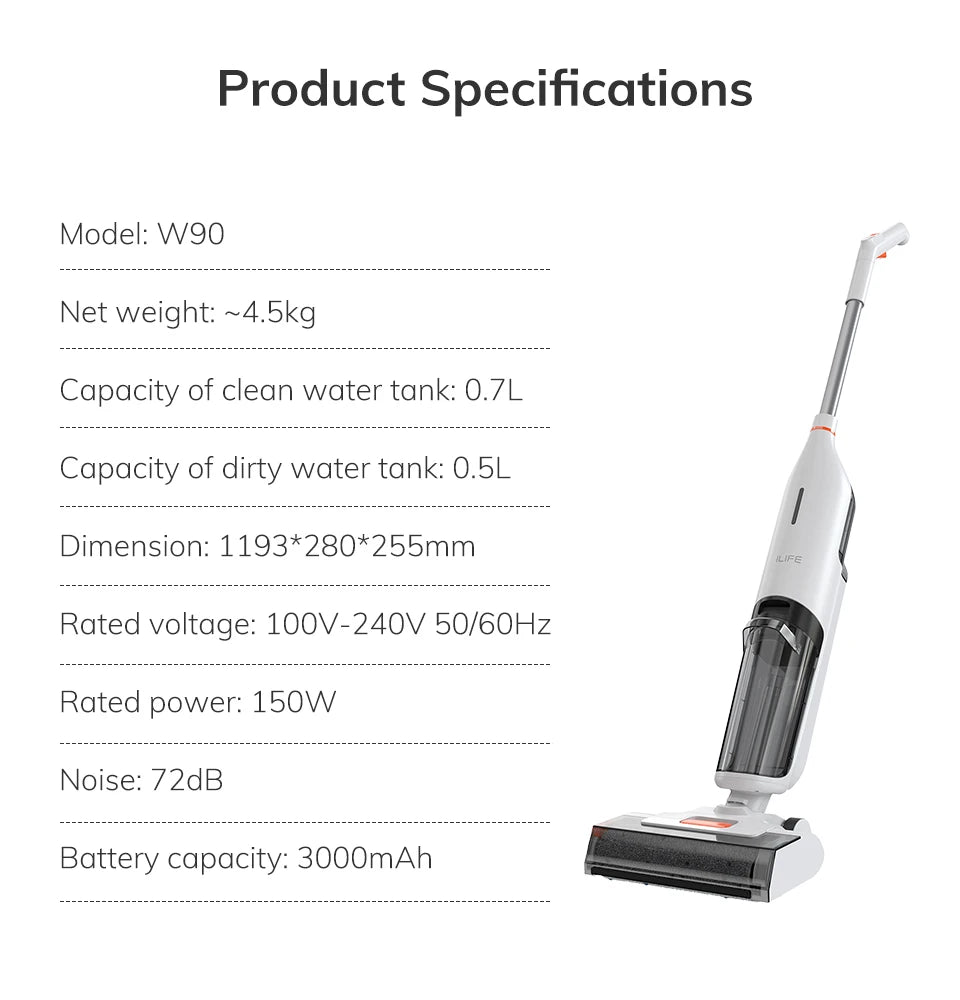 Cordless Wireless Smart Washing Mop Robot