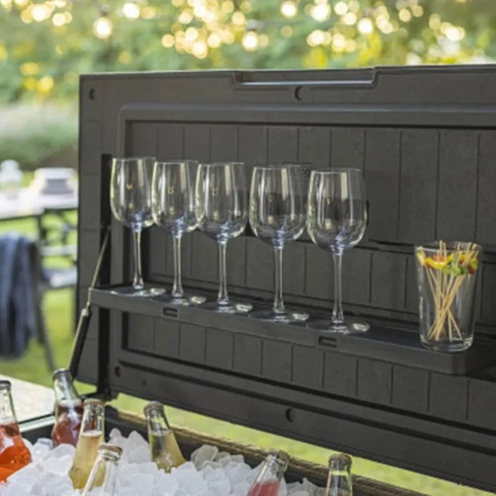 Portable Outdoor Insulated Beverage Party Bar Cart Table