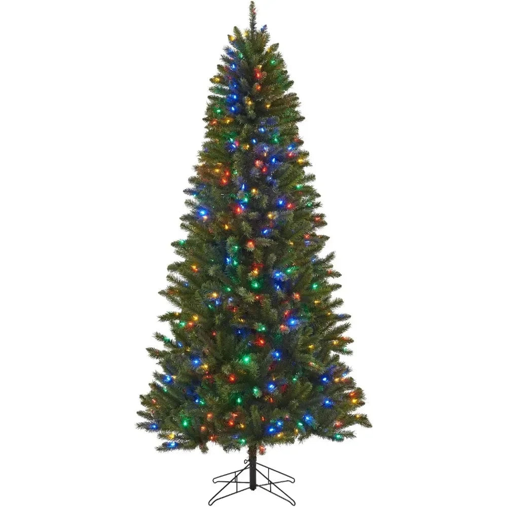 7.5-foot Pre Installed Christmas Tree with LED Lights