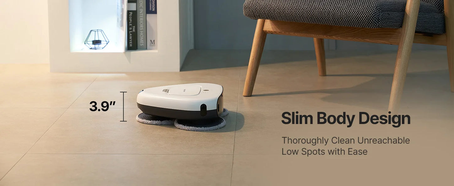 Three-Spin Ultra Quiet Smart Mopping Robot Cleaner Only