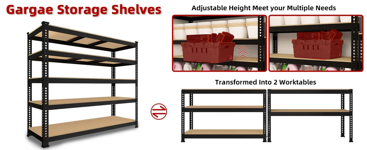 Adjustable Garage Storage Shelves Heavy Duty Shelving