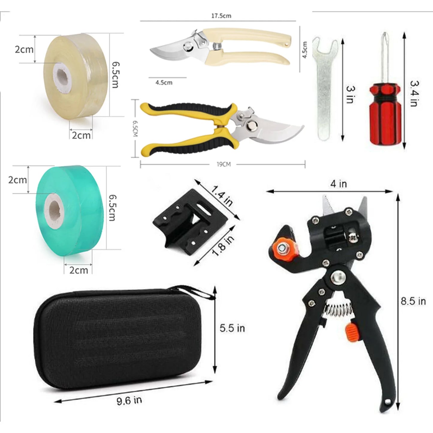 Professional Grafting Pruner Kit, Fruit Tree Cutting Shears