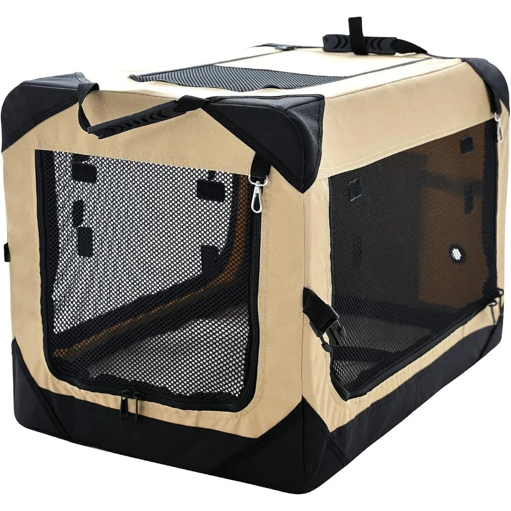 42 Inch Collapsible Dog Crate for Large Dogs