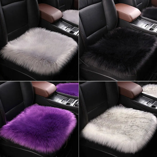 Warm Luxurious Faux Fur Car Seat Cushion