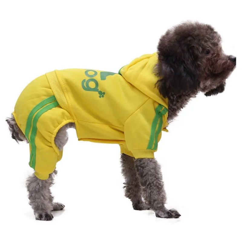 Adidog Winter Clothes Dog Jumpsuit Warm Puppy Pet Clothes Dog Hoodies Sweatshirt Yorkie French Bulldog Clothing Dog Coat Jacket