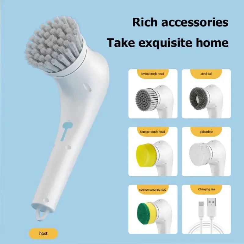 5-In-1 Multifunctional Electric Cleaning Brush