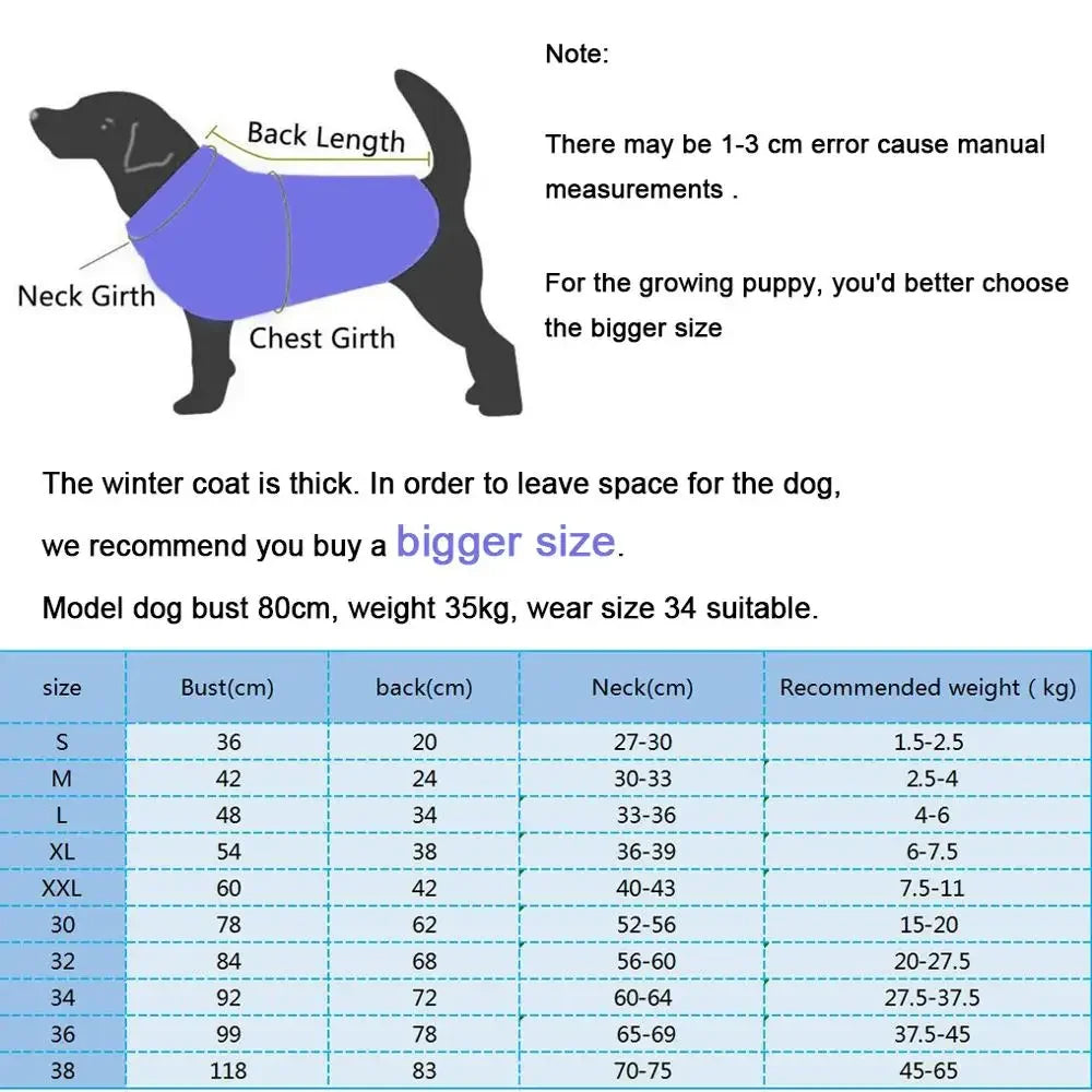 Fleece Big Dog jacket Winter Thick Windproof dog clothes Hooded Pet Dog coat Jacket for Medium/Large Dogs in 2023 Clothing