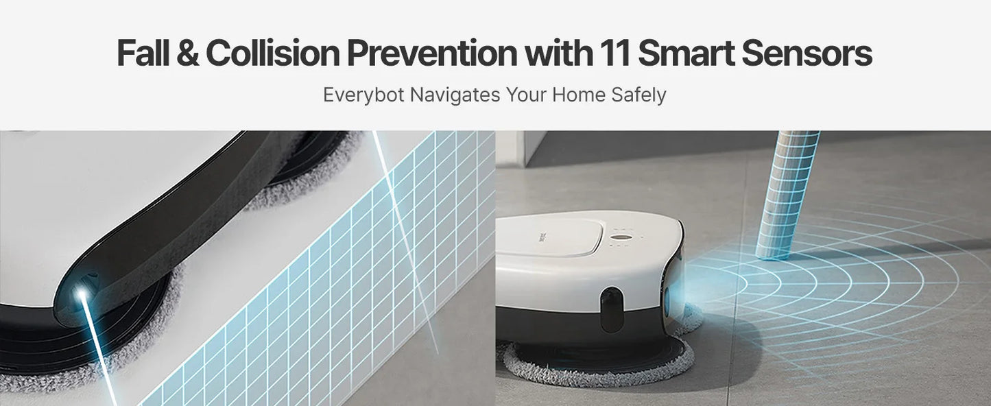 Three-Spin Ultra Quiet Smart Mopping Robot Cleaner Only