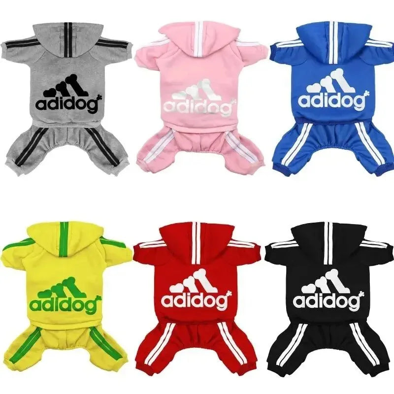 Adidog Winter Clothes Dog Jumpsuit Warm Puppy Pet Clothes Dog Hoodies Sweatshirt Yorkie French Bulldog Clothing Dog Coat Jacket