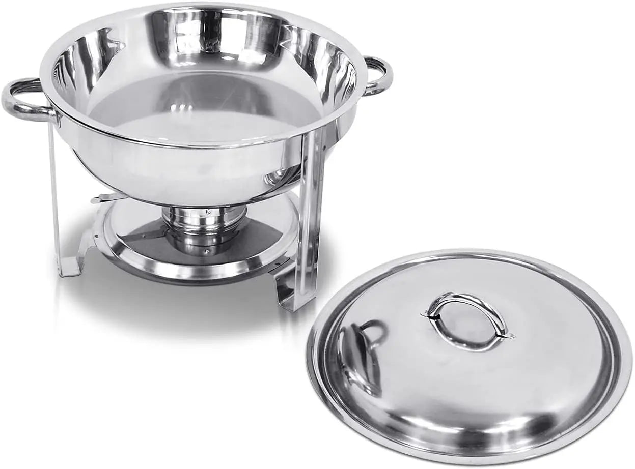 5 Qt Full Size Stainless Steel Chafing Dish Set of 8