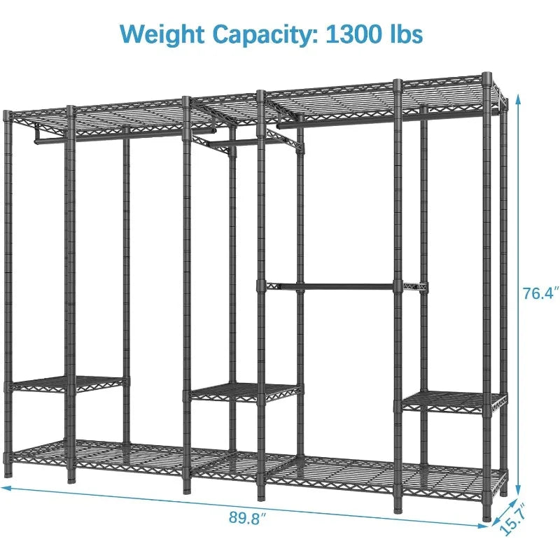 Extra Large Portable  Wardrobe Closet,