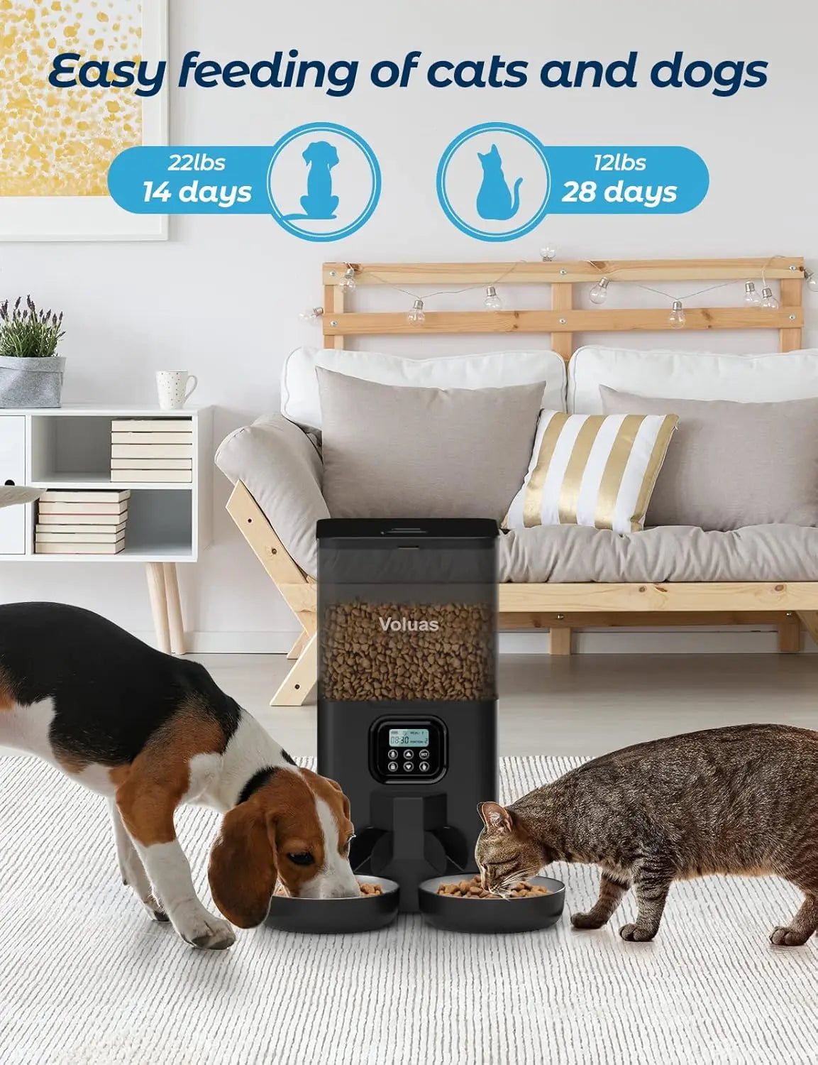 Automatic Cat Feeders Timed Memory Function