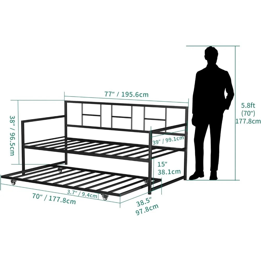 Twin Daybed with Pull Out Trundle