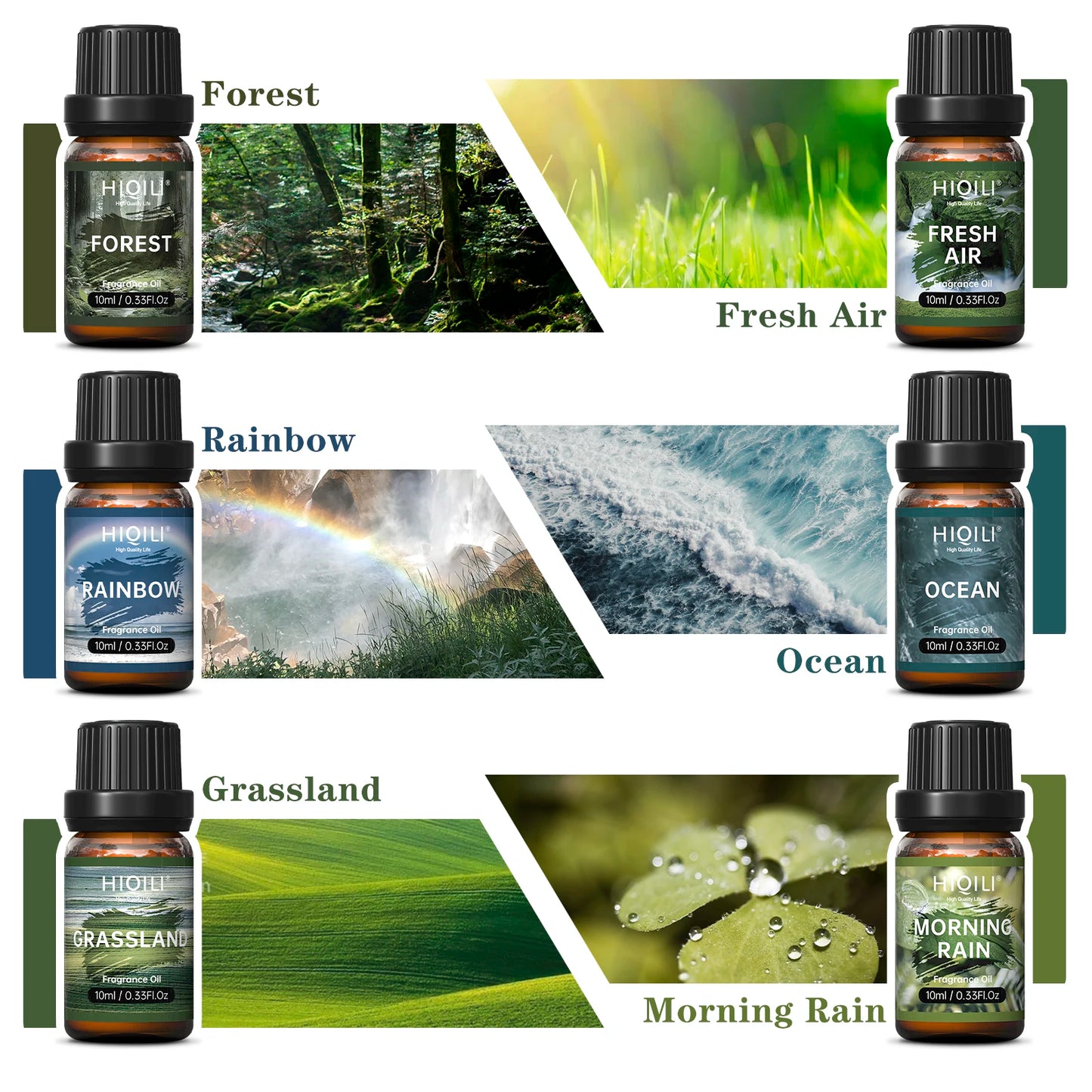 HIQILI Fragrance Oils Set-Nature Theme