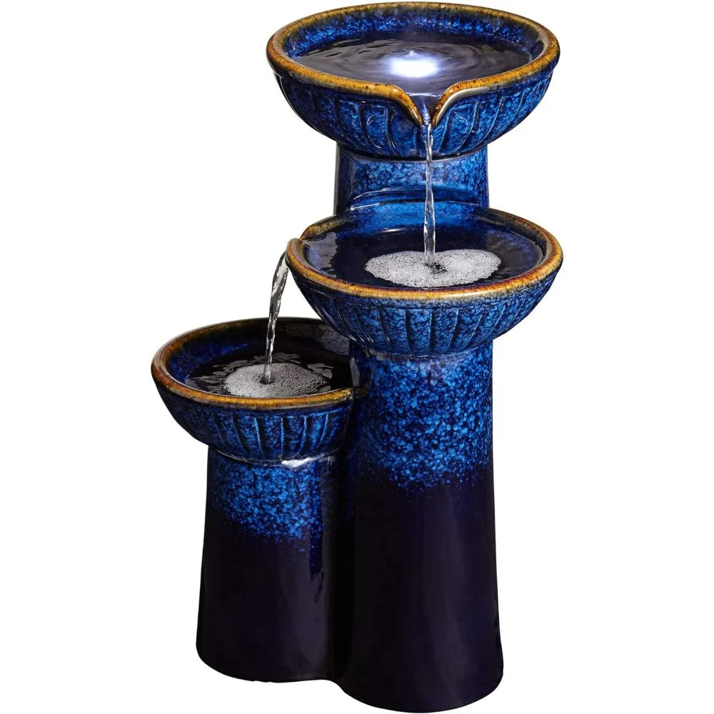 3 Bowl Modern Outdoor Water Fountain  for Backyard Garden Patio