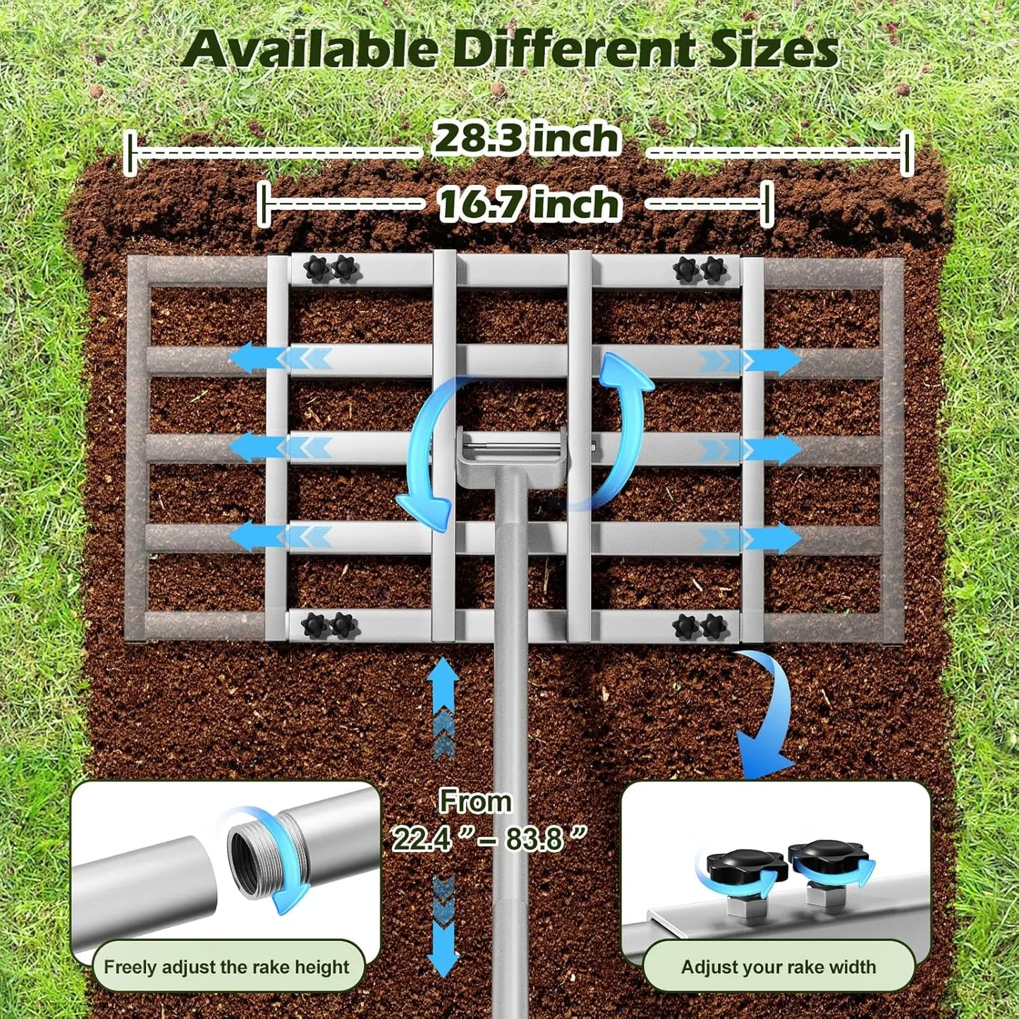 Level Lawn Tool for Yard, Garden, Golf