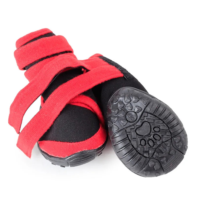 Pet Dog Shoes Puppy Waterproof Anti-slip Rain Shoes Winter Warm Dog Snow Boots Footwear for Large Dogs Outdoor Pet Dog Supplies