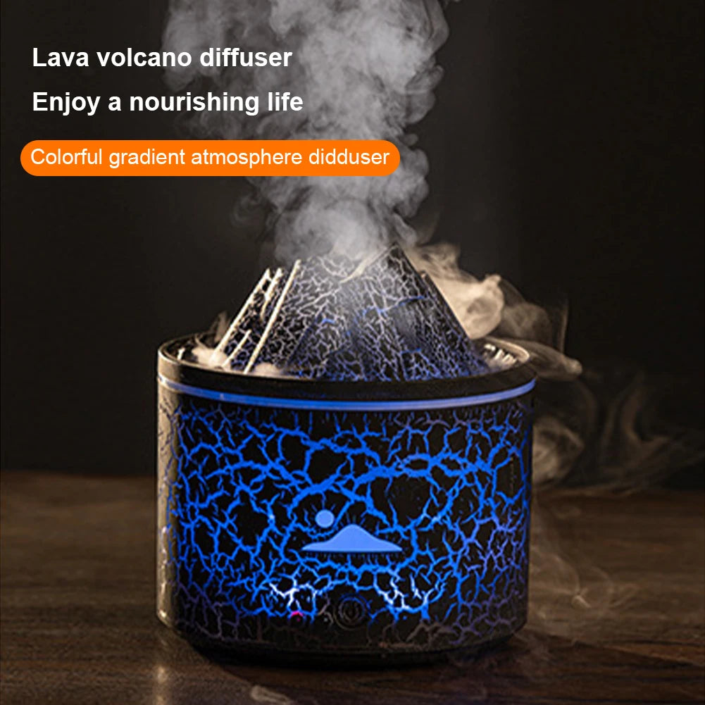 Volcano Fire Flame Aroma Diffuser Essential Oil