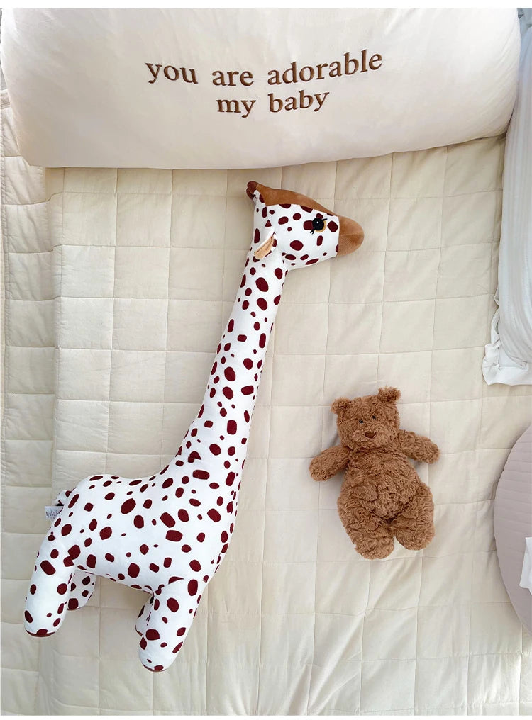 Brown Giraffe Baby Sleeping Companion Doll