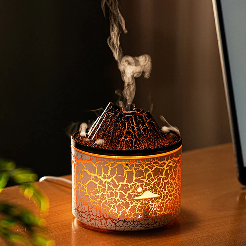 Volcano Fire Flame Aroma Diffuser Essential Oil