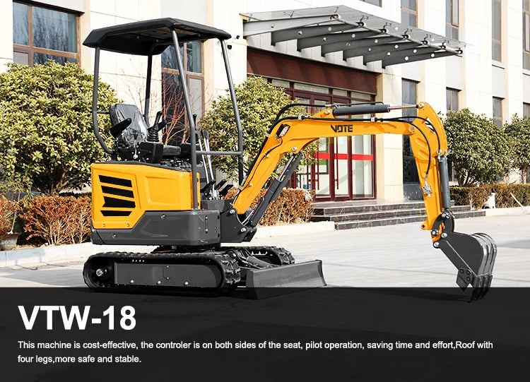 VOTE VTW-18 Mini Crawler Hydraulic 1.8 Ton Excavator Mini Digger