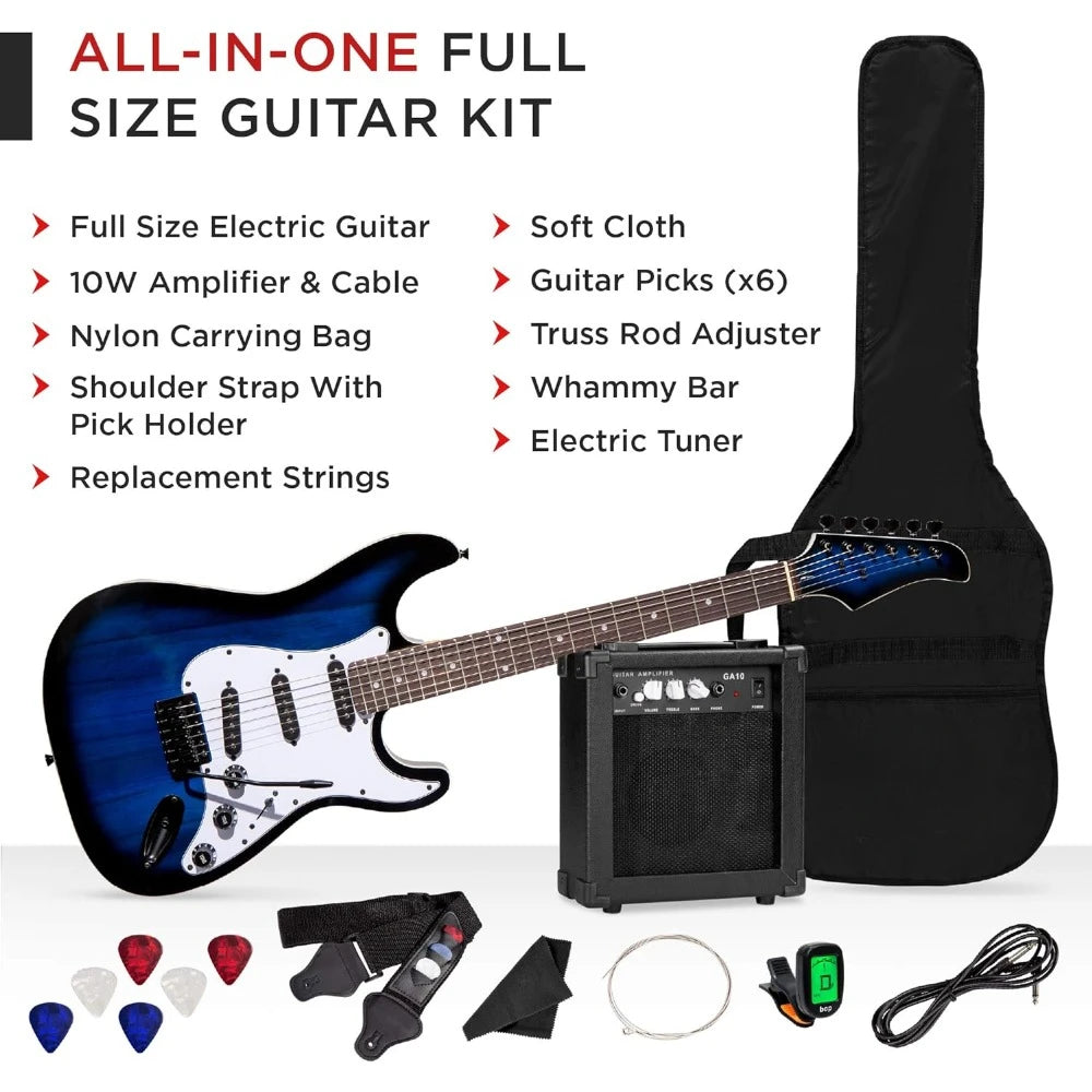 39in Full Size Beginner Electric Guitar Starter Kit