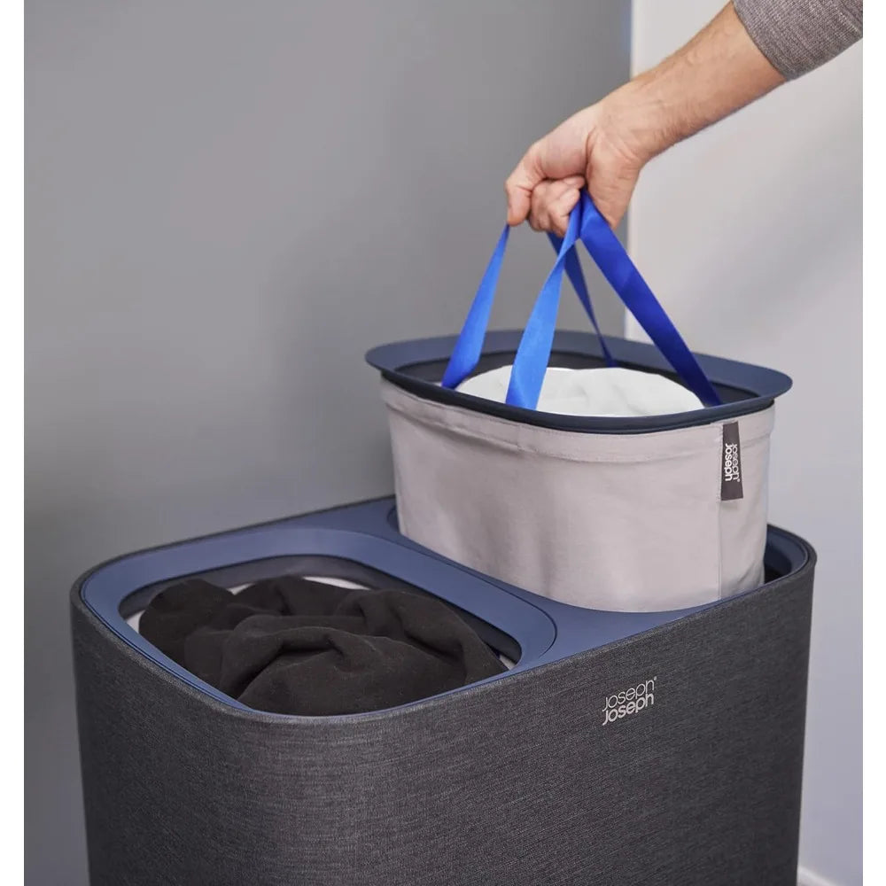 Laundry Hamper Separation Basket with Lid Removable Washing Bags