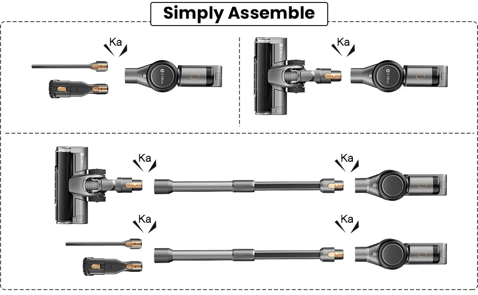 Stick Cordless Vacuum Cleaner, up to 55mins Runtime