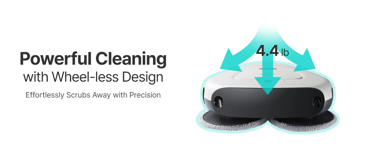 Three-Spin Ultra Quiet Smart Mopping Robot Cleaner Only