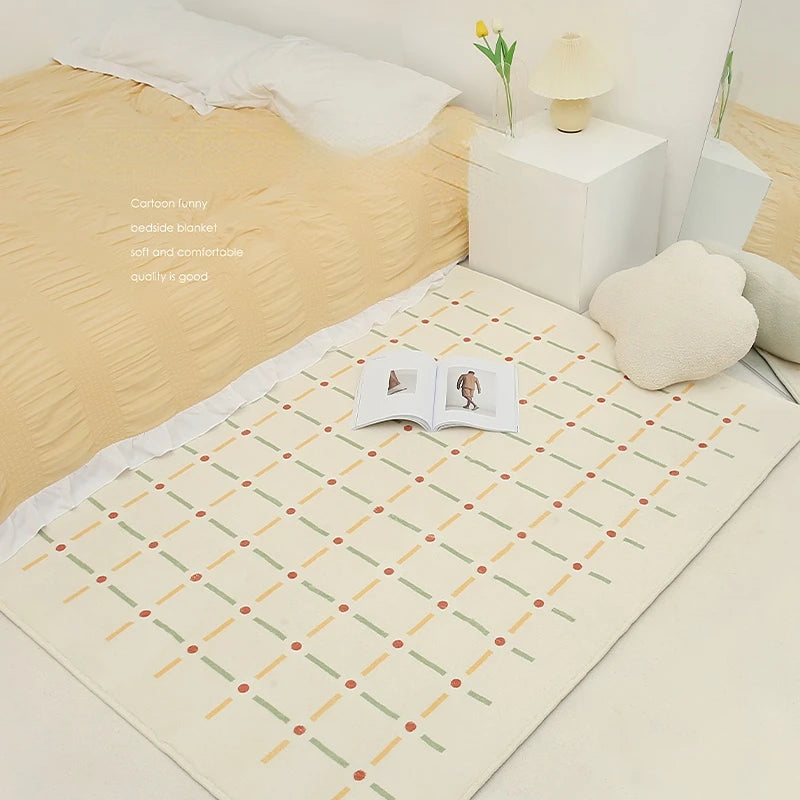 Japanese Style Living Room Plush Carpet Bedside Rug Children's Floor Mat