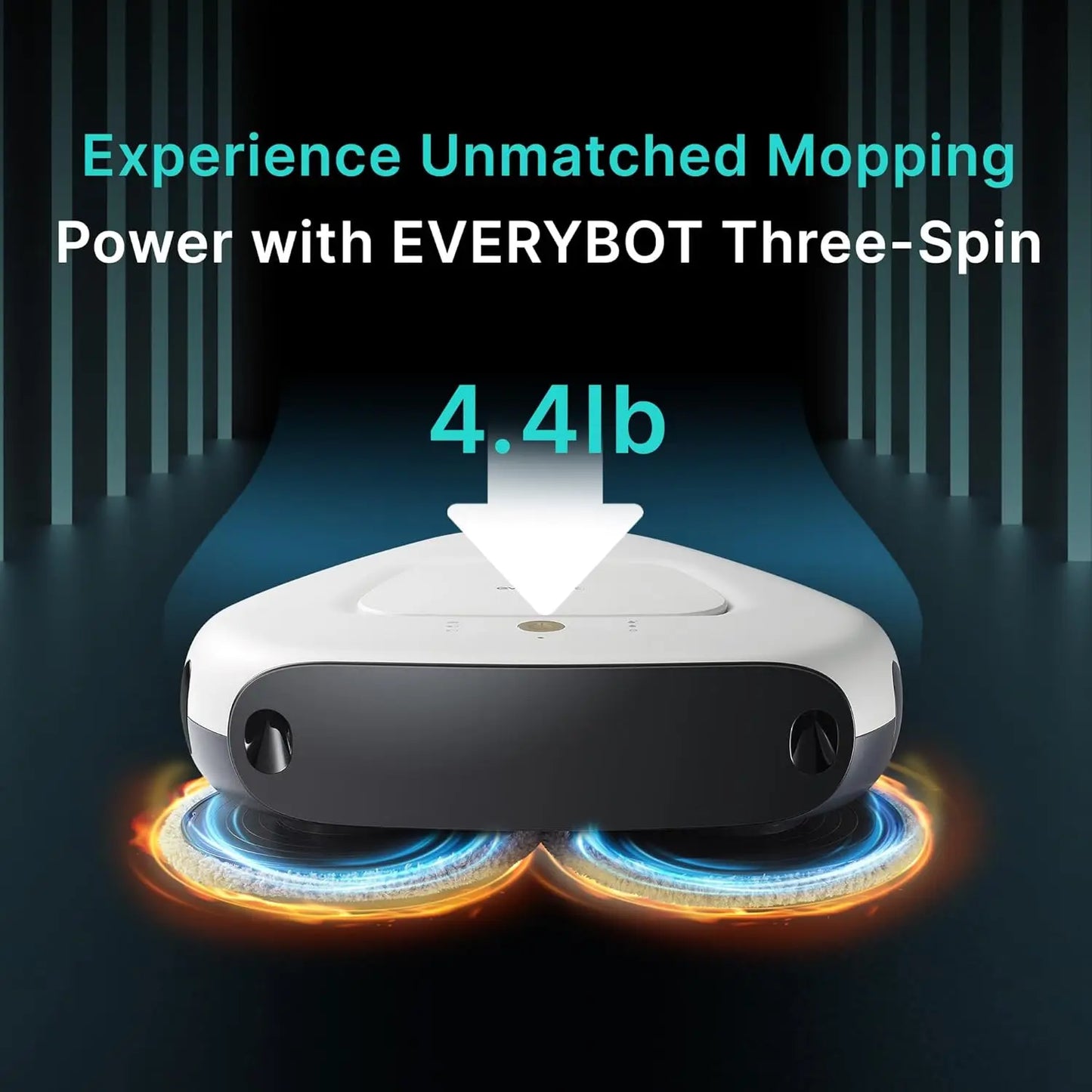 Three-Spin Ultra Quiet Smart Mopping Robot Cleaner Only