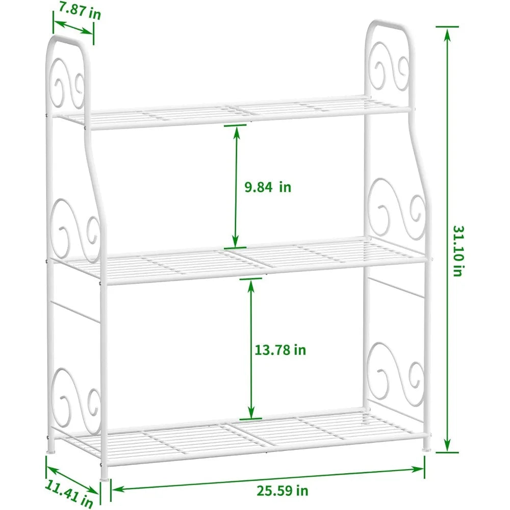 3 Tier Indoor Outdoor Plant Display Shelf Flower Pot