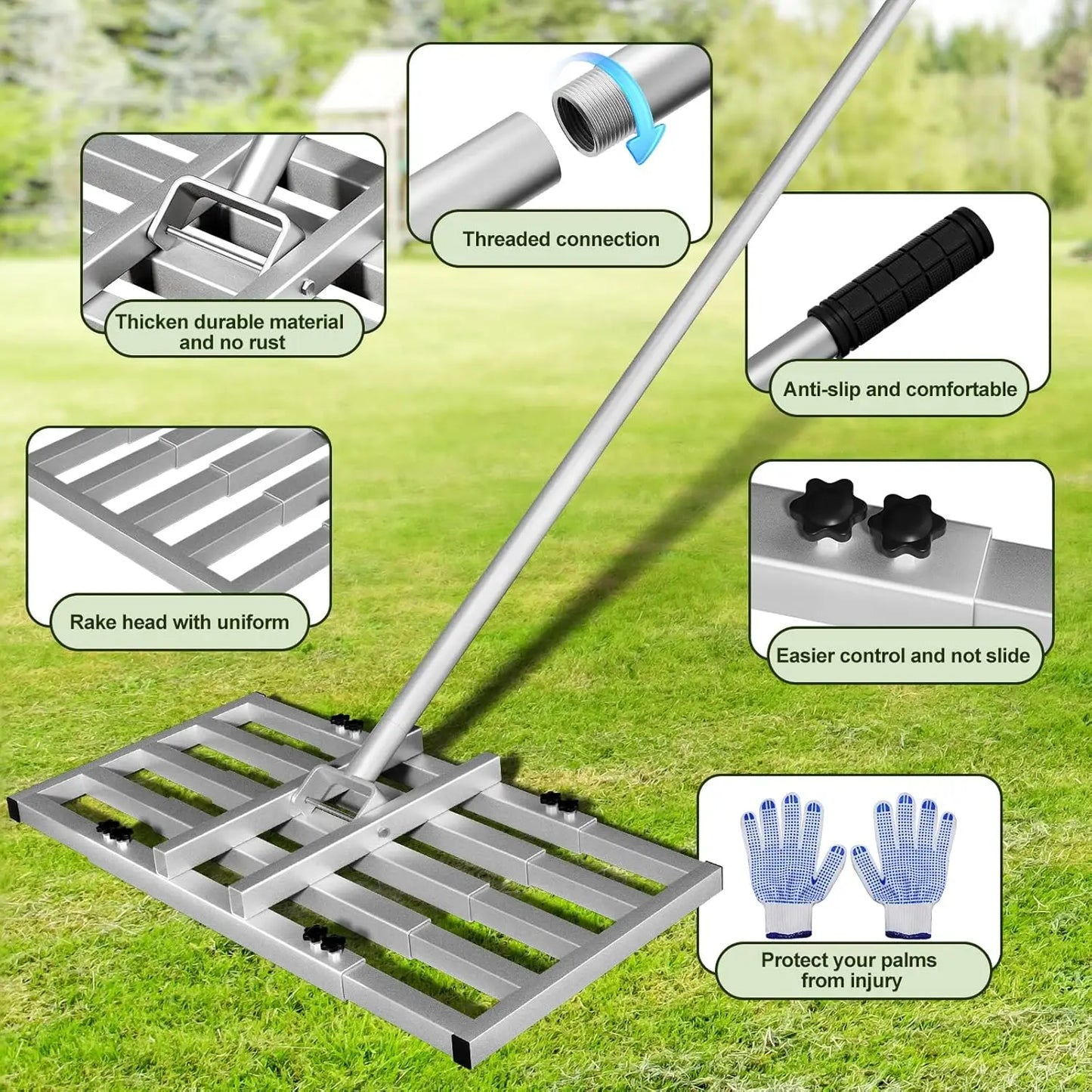 Level Lawn Tool for Yard, Garden, Golf