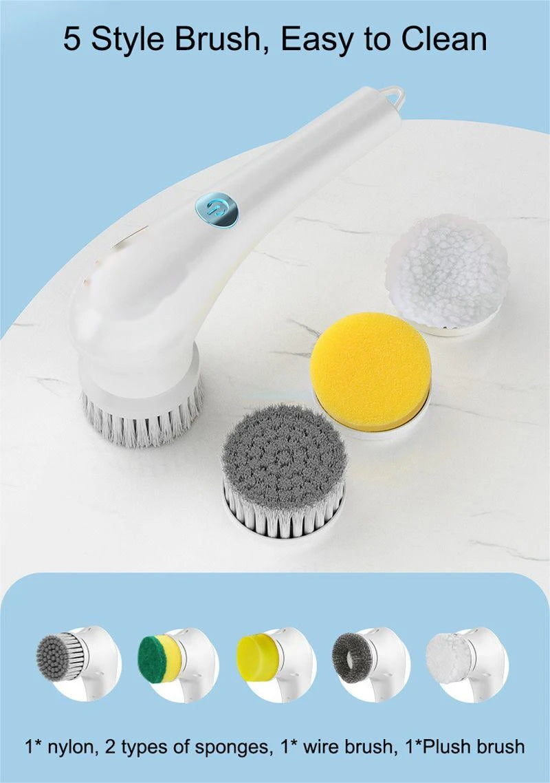 5-In-1 Multifunctional Electric Cleaning Brush