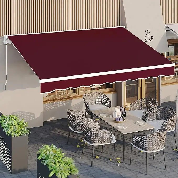 Manual Retractable  Patio Canopy  Deck Awnings