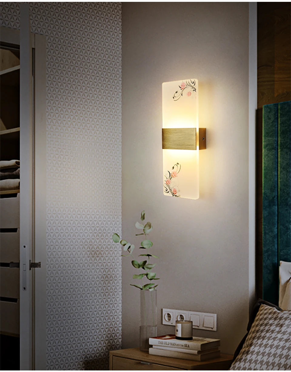 Wall lamp bedroom modern minimalist European style corridor staircase