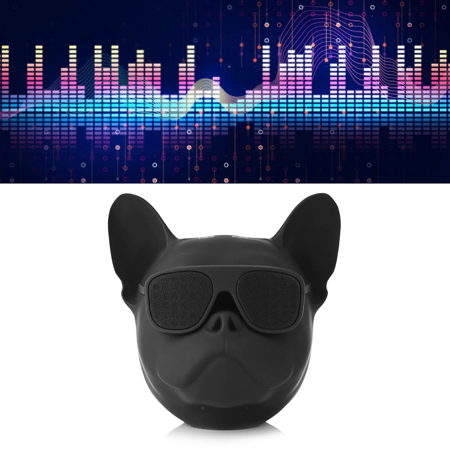 Bluetooth Speaker Dog Shaped Stereo Subwoofer Loudspeaker With Radio Function