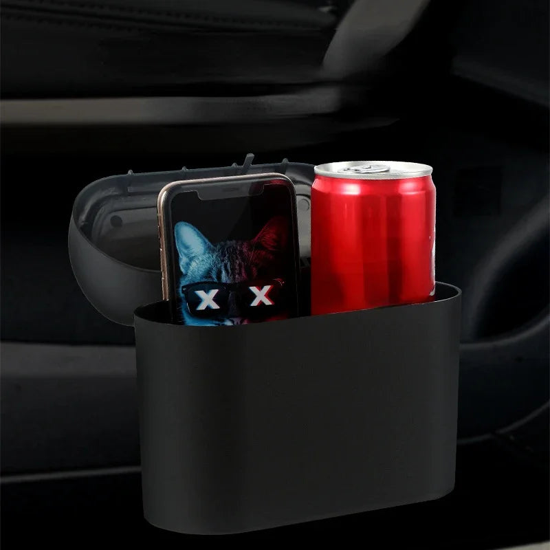 Car Interior Storage Case Trash Bin Push Can Mini Tray Dustbin Garbage Box Door Seat Clip Stand Holder Automotive Accessories