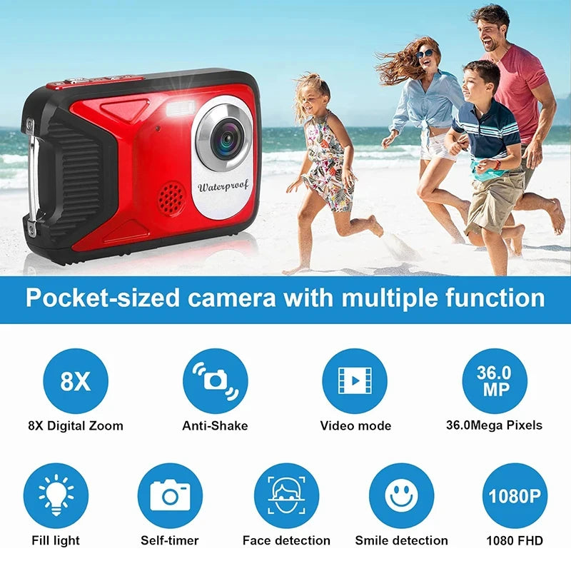 Waterproof Digital Camera Point and Shoot